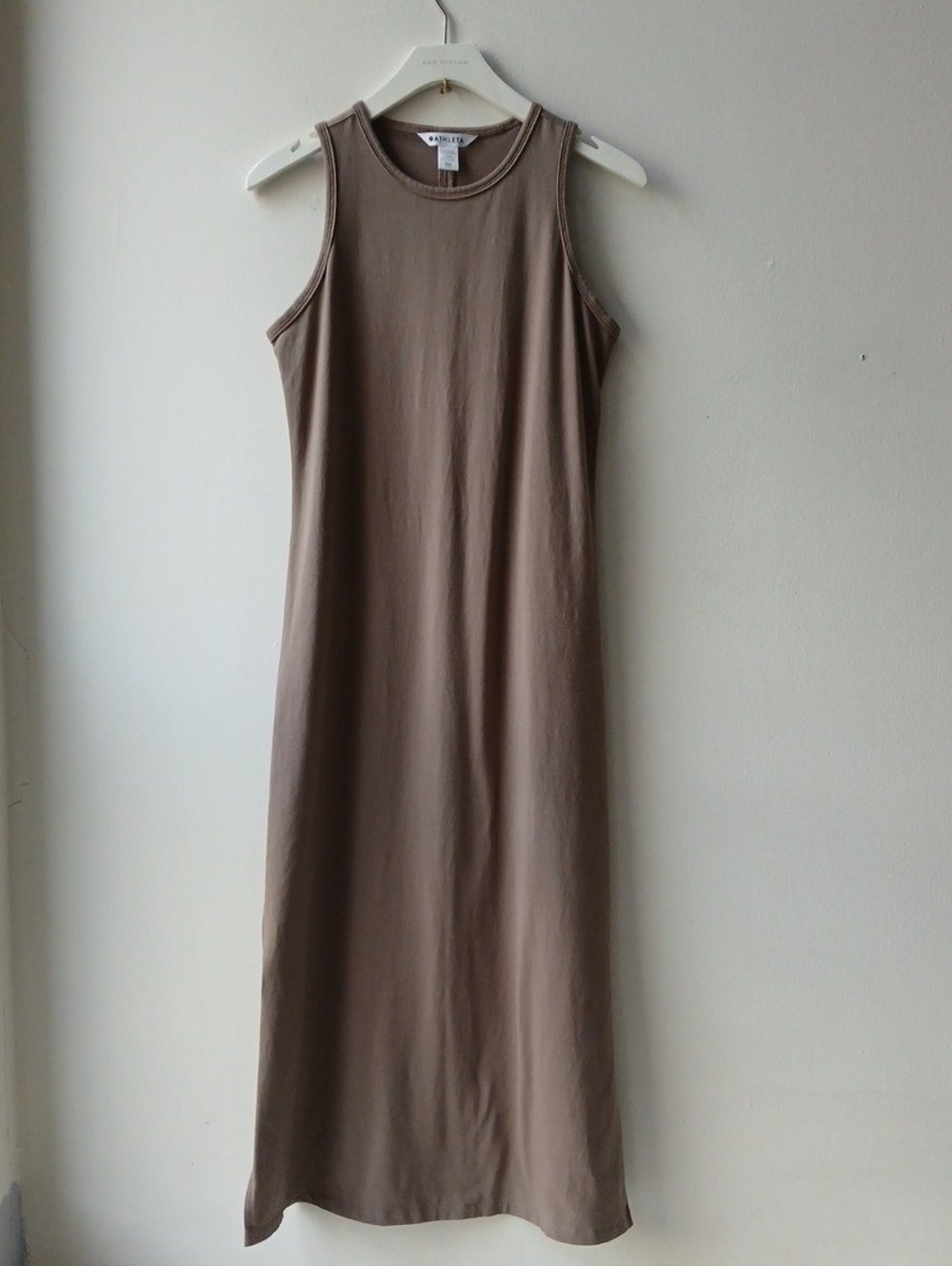 Athleta Essential Midi Dress Tan Women's XXS